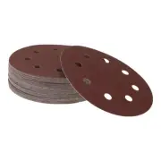 Sandpaper Round 180x180mm 150 Grit 50 Pcs Red Hook & Loop Sanding Sheets