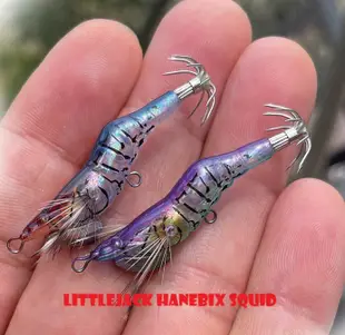 LITTLE JACK HanebiX SQUID  35mm/2g 擬真小蝦 透抽/小物 8隻套組 特價2200