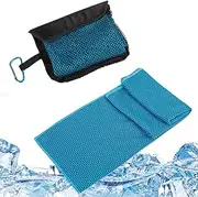 Cooling Towels, Breathable Travel Towel, 5.91x4.72in Absorbing Neck and Face Cloth, Portable Gym Accessory, Quick-Dry Mesh Bag for Men and Women, Home and Outdoor Use