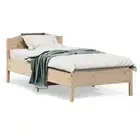 Bed Frame without Mattress 90x190 cm Solid Wood Pine vidaXL