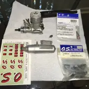 O.s.25 fx Nitro Engine Plus Aluminum Mount And O.s. Bubbless Clunk
