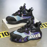 在飛比找Yahoo!奇摩拍賣優惠-便宜男童運動鞋春季2024新款兒童加絨大棉鞋黑色籃球鞋冬款防