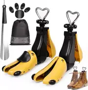 2 Pieces Shoe Stretcher Women Men, Adjustable Width and Length Boot Stretcher, S
