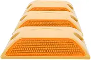 CHICAMPERA 3Pcs Reflective Road Markers Dual Sided Raised Pavement Studs for Enhanced Night Visibility for Highways Driveways and Sidewalk Safety