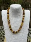 Amber Necklace Green Mix Of Colours Faceted Beads By Torvela Amber Baltic 1