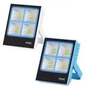 Solar Powered LED Flood Light Rechargeable Work Light Outdoor Emergency Lamp