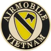 U.S. Army 1st Cavalry Vietnam Airmobile Pin 1"