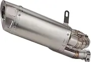 Motorcycle Exhaust Slip on Line Mid Tail Pipe Modified Carbon Muffler For TR&IU&MP&H For Street For Triple 765R 765S 765RS 2017-2025(SILVER)