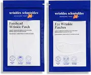 Wrinkles Schminkles Forehead & Under Eye Wrinkle Set - Reusable Silicone Patches for Smoothing Facial Lines - Overnight Wrinkle Reduction (1 Pair)