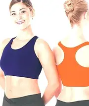 [Body Wrappers] Womens LINED TANK BRA 308 -FUCHSIA M