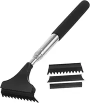 Mobestech 1 Set Car Rear View Mirror Brush Snow Remover for Cars Ice Scraper for Car Ice Scraper Car Snow Ice Scraper Car Mirror Wiper Car Ice Remover Snow Remover Accessory Black Metal
