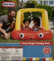 Little Tikes Cozy Coupe Canopy Pool Sun-Shade Inflatable Kiddie Pool NEW