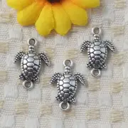 198 Pcs Tibetan Silver tortoise connectors 21x14MM S5192 DIY Jewelry Making