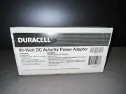 NEW in Box DURACELL 90 Watt DC Auto / Airplane Power Adapter AA-6501 DRCAA90D