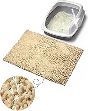 Cat Litter Mat Litter Trapping Mat, Plush Cat Litter Rug Catcher, Easy to Clean, Machine Washable