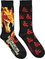 [Hyp] Dungeons and Dragons D&D Men's Crew Socks 2 Pair Pack