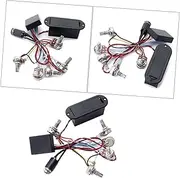 KICHOUSE Volume Tone Pot Band Equalizer Harness for Bass Guitar Eq Preamp Circuit Compatible Pickup Set