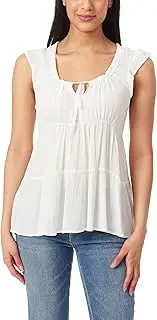 [WallFlower] Women's Pemberly Coquette Rayon Gauze Tunic Top