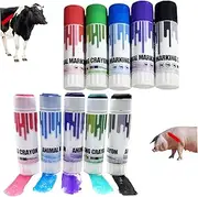 Crayon Markers 8PCS Livestock Markers Set 4 Colors High Visibility Marker Animal Identification Livestock Prod for Pig, Cow, Goat Cattle, Sheep Marking Accessories-