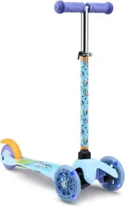Scooter for Kids Ages 3-5 - Extra Wide Deck & Light Up Wheels, Self Bluey