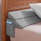 Queen Size Bed Wedge Pillow - Bed Gap Filler Mattress Wedge Headboard Pillow ...