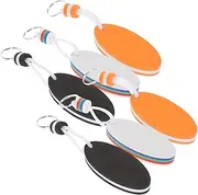 CLISPEED 6pcs Floating Keychains Surfboard Pendant Keychain for Boating Fishing Rafting Canoeing Sailing Lightweight Compact