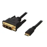 Startech HDCDVIMM1M 1M/3.3FT MINI HDMI MALE TO DVI-DIGITAL (24-PIN) MALE CABLE;
