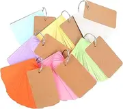 UTHCLO Card Blanks for Writing 350pc Blank Flashcards Memo Cards Ring Clip Australian Daily Planner