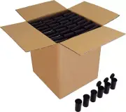 (315) Pop Top Bottles - Black 13 Dram 1.63 Fl. Oz Herbs Storage Meds Spices