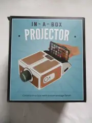 In-A-Box Projector Cinema-In-A-Box With Brown Vintage Finish iOS & Android