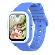 4G GPS Kids Smartwatch 1.78" AMOLED Large Touch Screen Smart Watch with Video Voice Calls,SOS,Camera,Pedometer Alarm,Game(Pink)