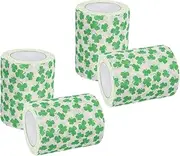 BEBEMOKO 4 Novelty Toilet Paper Rolls Printed Soft Paper for Christmas Party Decorations Hotel Supplies
