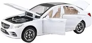 Die Casting 1:32 1:24 for Mercedes-Benz S/G All Series Luxury Sedan SUV Alloy Car Model Sound and Light Miniature Vehicle Model Series Presents Ornaments(1:32 C260L White)