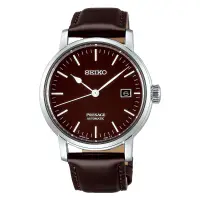 在飛比找蝦皮商城優惠-SEIKO 精工 PRESAGE 琺瑯工藝機械錶-紅棕(6R