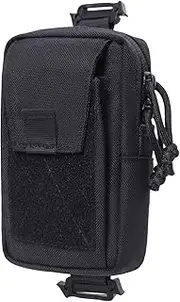 Attachment Pouch, Nylon Shoulder Zipper Pocket, Additional Bag for Backpack Shoulder Strap, Ideal for Hunting, Camping, Travel, Compact and Lightweight