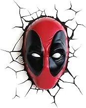 The Source Wholesale 20023 Marvel 3D Deco Light Deadpool Red/Black