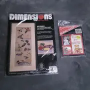 Vtg New Dimensions Cross Stitch Kit WATERBIRDS 3732 Ducks Geese With Memory Box