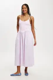 Cotton On Women - Romee Maxi Dress - Pink/blue stripe