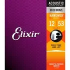 Elixir 11052 Nanoweb 80/20 Bronze Acoustic Guitar Strings