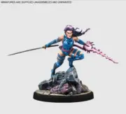 Marvel Crisis Protocol Psylocke ONLY, NO Cards / Rules / Emma Frost
