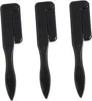 Baluue Professional Eyebrow Brush Comb 3pcs Set Black for Lash Separation Brow Tidying