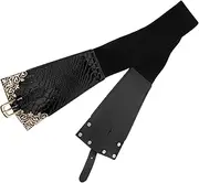 [BESPORTBLE] Adjustable Wide Leather Dress Belt with Peacock Pattern Elastic Corset Waistband for Cocktail Daily Wear Parties Durable and Stylish present for Women