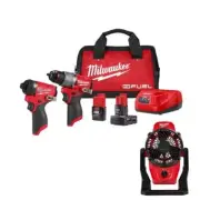 Milwaukee Hammer Drill, Impact Driver, Fan Kit 12V Li-Ion Brushless Cordless