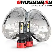 DOT 7" Round HI/LO Beam LED Headlights fit Chevrolet 1962-1980 C10 Pickup Truck