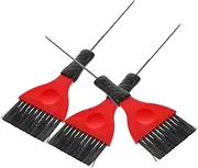 Healeved 3pcs Hair Dye Applicator Brush with Long Handle for Salon Home Hair Coloring Tint Brush for Hairdressing for Easy Application