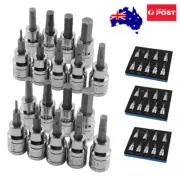 18X 27X 45X 3/8" 2mm-10mm Metric Allen Key Set Socket Hex Bit Drive Adapter Tool