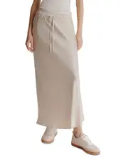 Marella Monochrome Crinkle Twill Maxi Skirt