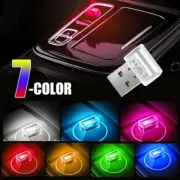Mini RGB USB Car Interior LED Light Neon Ambient Atmosphere Lamp Auto Accessory