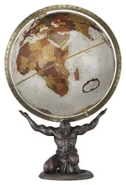 Replogle Atlas World Globe 12" Bronze Metallic. Brand New!