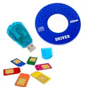 1Pc New USB SIM Reader Card Simcard Writer Copy Cloner Backup Cellphone DOM_JL
